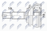 Nty NPZ-TY-013 Gelenksatz, Antriebswelle FüR Lexus, Toyota