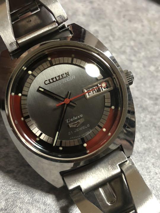 Citizen Seven Star DX Red Black Made in October 1969 Men's Citizen Seven Star DX Red Black Made in October 1969 Men's