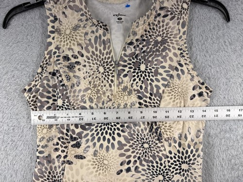 SheBeest Cycling Jersey Womens Extra Small Beige Floral 1/4 Zip 100% Polyester - Picture 8 of 14