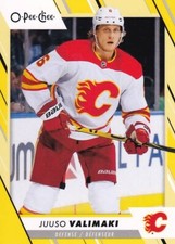 2023-24 O-Pee-Chee - Yellow Border #465 Juuso Valimaki - Calgary Flames