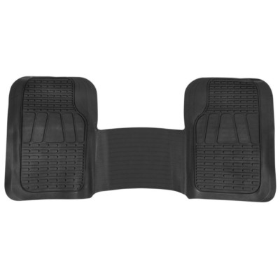 Black Motor Trend ''Wing Runner'' Full Width Heavy Duty Front Car Floor Mat Liner