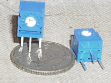 2 TRIMPOT B202X 2K OHM 1/4" 7MM PCB 1T POT TRIMMER 1 TURN POTENTIOMETER 202 USA