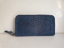 VIMODA DESIGNER WOMENS BLUE REAL LEATHER CARD PURSE WALLET BAG