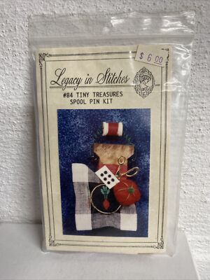 Legacy in Stitches TINY TREASURES SPOOL PIN KIT #84 NIP