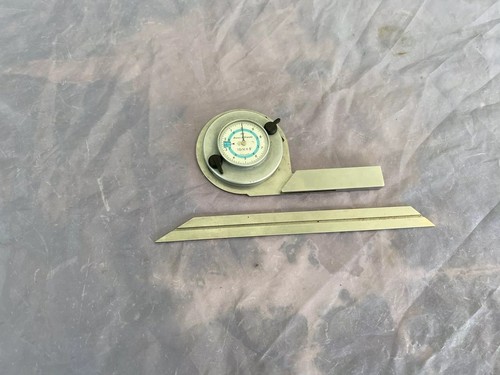 VINTAGE BROWN & SHARPE 599-497 SWISS BEVEL PROTRACTOR W DIAL INDCATOR & 2 LOCKS - Picture 4 of 6