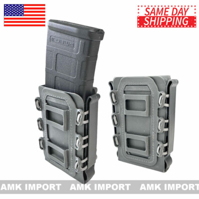 Tactical Molle Rifle 5.56 7.62 308 Magazine Pouch Mag Carrier Holder ...