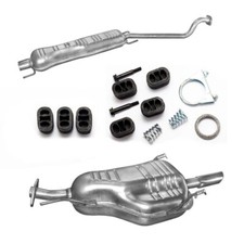 Komplette Auspuffanlage für Opel Astra G Schrägheck 1.6i 16V + Montagezubehör