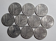 10 Lire 1955 - Lotto 10 Monete Repubblica Italiana - Spiga Spighe Aratro [BB]