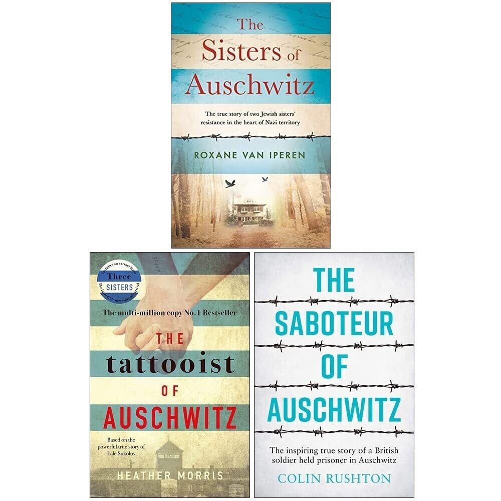 Sisters of Auschwitz,Tattooist of Auschwitz,Saboteur of Auschwitz 3 Books Set