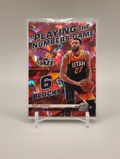Rudy Gobert 2021-22 Contenders Optic #28 Playing the Numbers Game Red Ice Prizm