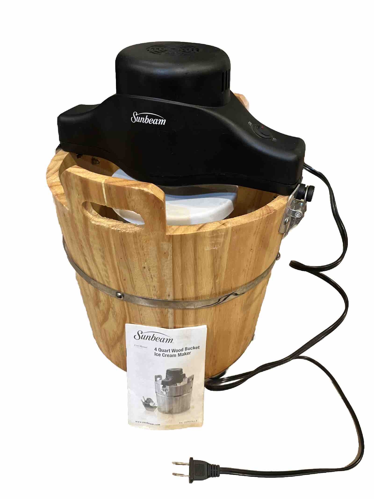 sunbeam wooden ice cream maker