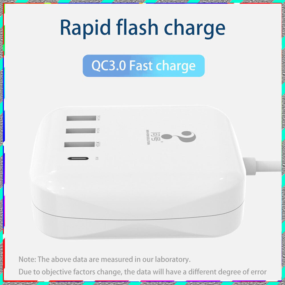 Fast 5V/3.2A multi-port USB charging hub for travel