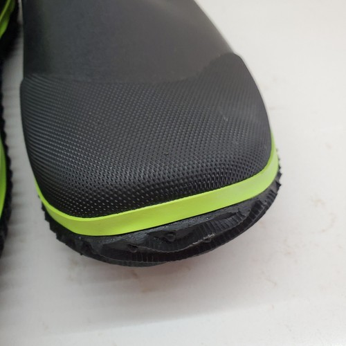Swim Surf Shoe Size 41 Black Swiftfrog Rubber Lime Green Pull On US M 8-8.5 W 10 - Picture 11 of 24