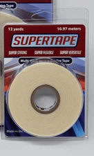 Supertape 3/4" x 12 YD Roll_Double-Sided Tape Roll_Poly,Lace Wig Hair System New