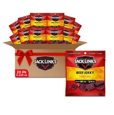 Jack Link's Beef Jerky, Teriyaki, Multipack Bags – Flavorful Meat Snacks for ...