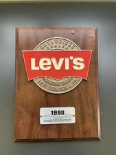 Insegna Display Levis Vintage Pubblicitaria originale AUTHORISED DEALER 1988