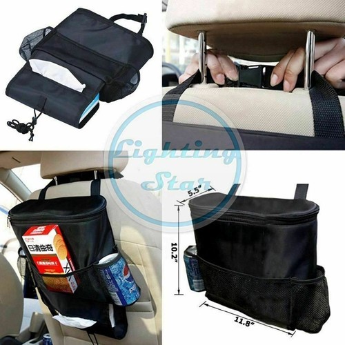 Auto Seat Back Organizer Multifunction Seat Gap Storage Box Universal Black - Picture 6 of 7