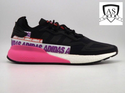 ADIDAS ZX 2K BOOST Women's Shoes Sneakers Size 11, Black Pink