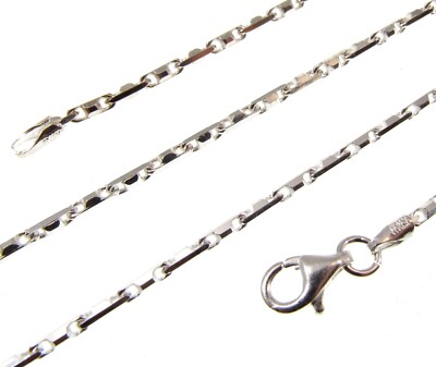 1,6 mm Massive 925 Sterling Silber Italienische HESHE 06 Kette Halskette Made In Italy