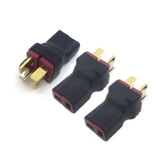 3X No Wire Deans T Plug 1 to 2 Series Connector Dual Battery Power Adapter fo RC