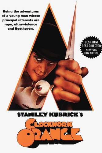 1971 A Clockwork Orange Movie Poster Print Alex Stanley Kubrick 🕐🍊🔪🍿 - Picture 1 of 3