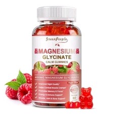 GREENPEOPLE Magnesium Glycinate Gummies 400mg...