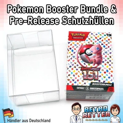 RETRORETTER Schutzhülle Pokemon Booster Bundle 0,5 Case Protector 151 Faltbox PreRelease Kit
