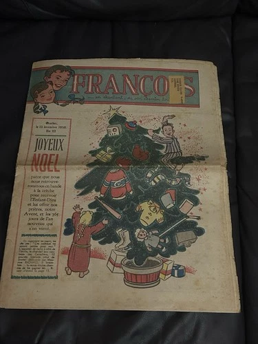 Francois Newspaper Comic 1948 Montreal Canadien Maurice Richard Comic Strip RARE