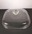 Vintage 12-J Pyrex A-12-C Corning 10"/10.5" Square Dome Glass Lid Only CHARITY