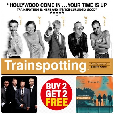 Trainspotting Filmplakate 1996 Film Wohndeko Wandbilder A2 A3 A4 8x10 