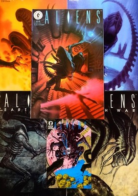 ALIENS (lot of 9) v.2 #1-4, Mini Comic, Earth War #1-4 NM Dark Horse '89-'90