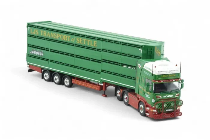 TEKNO 86507 SCANIA R TOPLINE TRACTEUR 6X2 + SEMI-REMORQUE BATAILLERE LJS (UK) - Photo 3/4