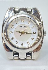 Relic Silver Tone MOP Dial Stainless Steel Women's Watch 41g