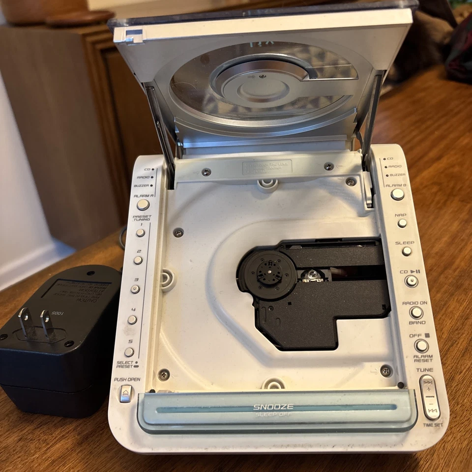 Sony Dream Machine ICF-CD855V часы радио CD-плеер проверенный работает звучит отлично - Изображение 2 из 4