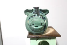 dal burtchaell JUNIOR pig face jug, pottery, folk art      ( 9''  x 7'' )