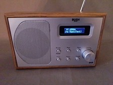 Bush BD-1207 DAB FM Radio Wood Effect Working - Battery's Included - No Lead 