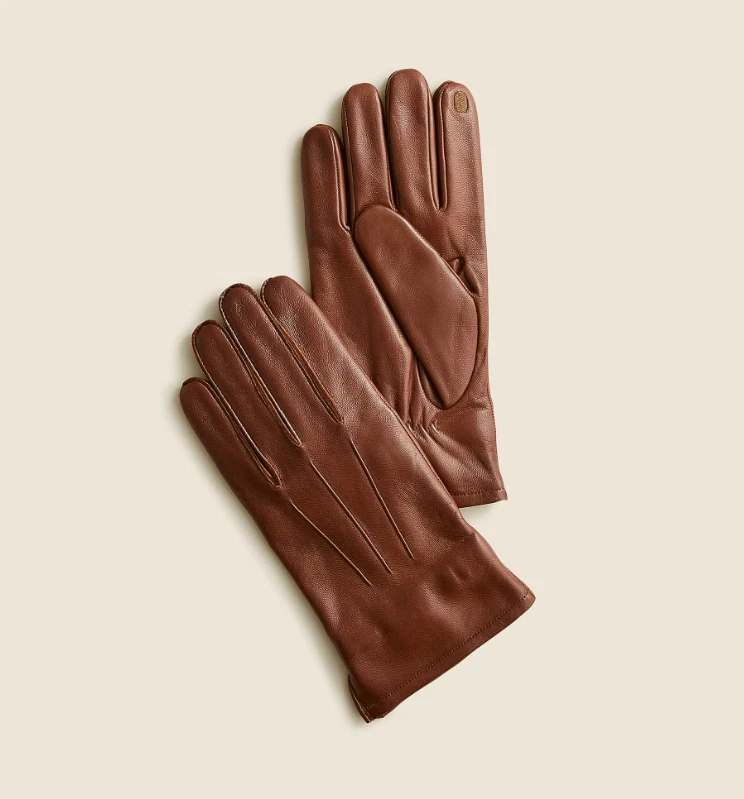 ¡OFERTA! Guantes de cuero forrados de cachemir Jcrew para hombre - 100% AUTÉNTICOS - Nuevos con etiquetas Foto 2 de 3
