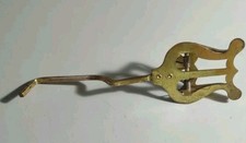 Vintage Brass Music Stand Sheet Music Holder Harp Lyre Instrument Marching Band