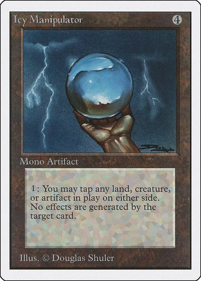 1x Icy Manipulator Heavy Play, English 2nd Edition Unlimited MTG Magic