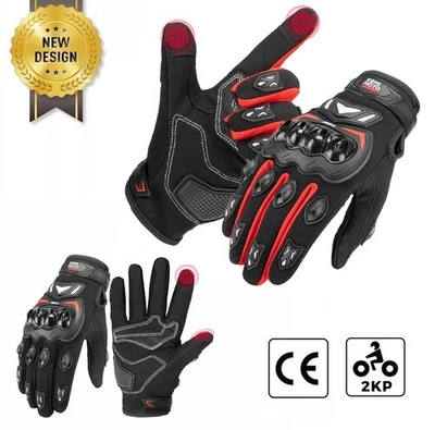 KEMIMOTO Herren Motorradhandschuhe Motorrad Handschuhe Touchscreen Sommer Fahrrad Roller