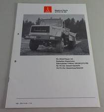 Prospekt / Broschüre Magirus-Deutz LKW 270 D 16 Allrad Kurzhauber Stand 01/1974