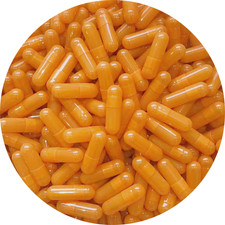 DR T&T  Size 0 orange Empty Gelatine Capsule for Self Fill Tio2 free