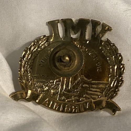 Vintage VMI ,Virginia Military Institute hat brass - Picture 4 of 6