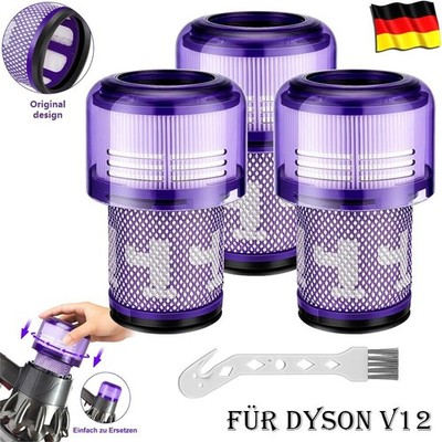 3x HEPA-Filter Ersatz Für Dyson V12 Detect Slim Absolute Animal Staubsauger