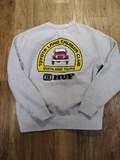 HUF x Toyota Land Cruiser Desert Safart Rally Pullover Sweatshirt Size Medium