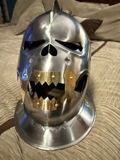 Demonic Face Helmet Battle-ready Medieval Helmet Steel Medieval Knight Helmet