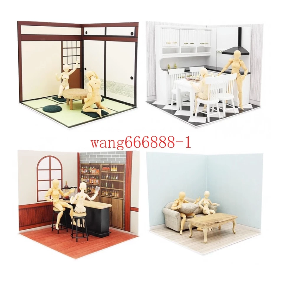 Diorama 1/12 Backdrop Showcase for Action Figures Vehicle Scene Mini Doll Toy - Image 3 of 4