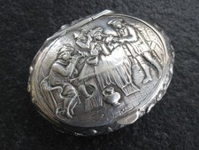 Schnupftabakdose Silber 800 Tabatiere Friedrich Reusswig Hanau 1910 Jugendstil
