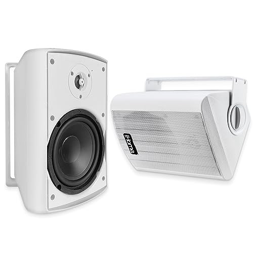 IHOME IHSI-W525BT-PR-WHT BLUETOOTH ALL WEATHER SMALL МОЩНОСТЬЮ 150 Вт НАСТЕННЫЙ / ПОТОЛОЧНЫЙ - БЕЛЫЙ