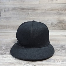 Black Blank Canvas Hat Cap Adult Mens Adjusta...